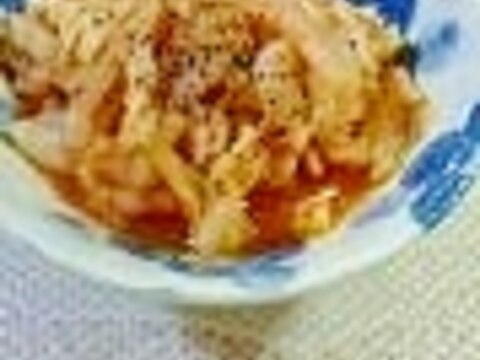 白菜の塩麹風味ケチャップ炒め